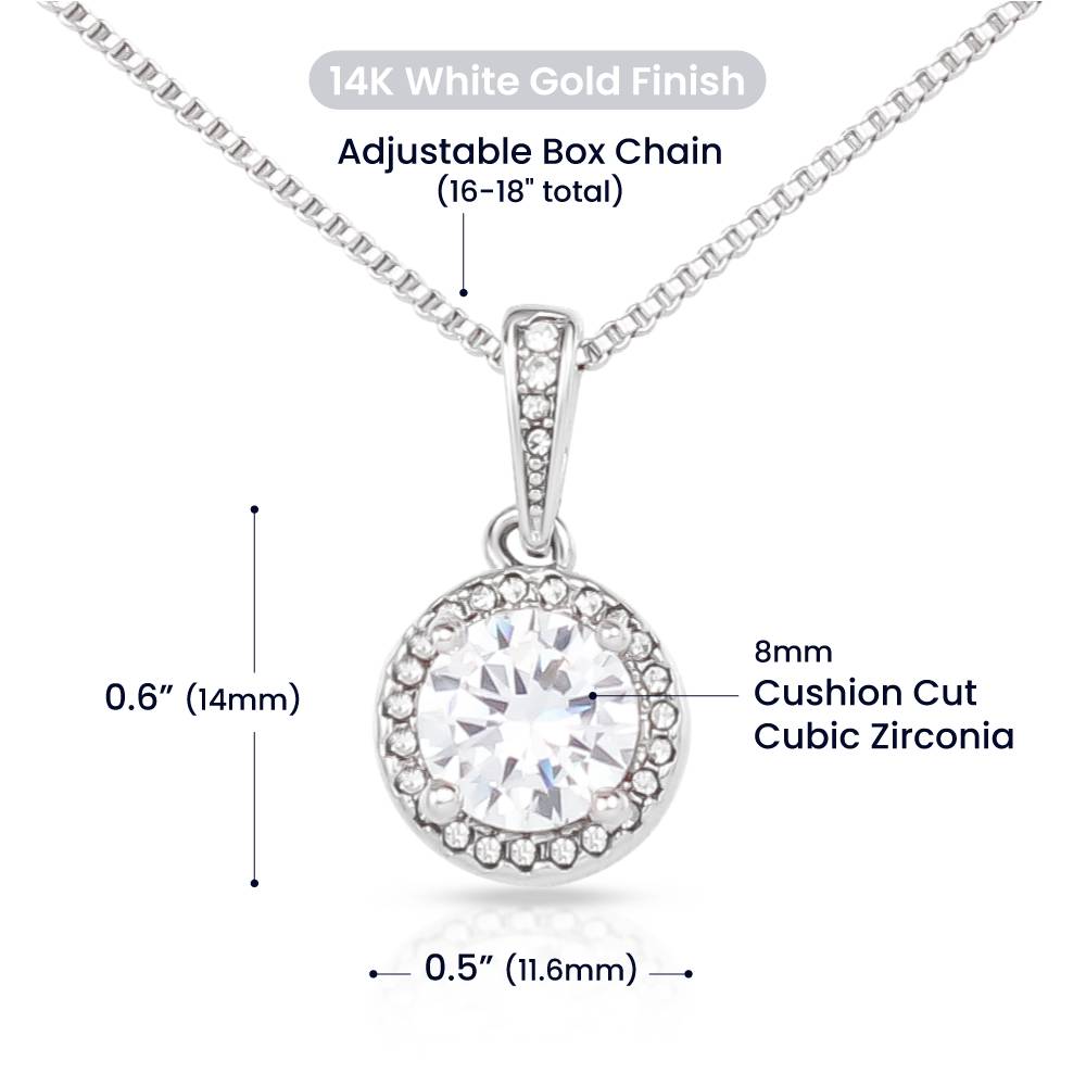 Flower Girl Proposal Pendant Necklace
