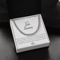 Cuban Link Necklace with Personalized Message to Son from Proud Mom