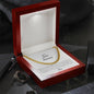 Cuban Link Necklace with Personalized Message to Son from Proud Mom