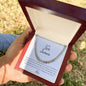 Cuban Link Necklace with Personalized Message to Son from Proud Mom