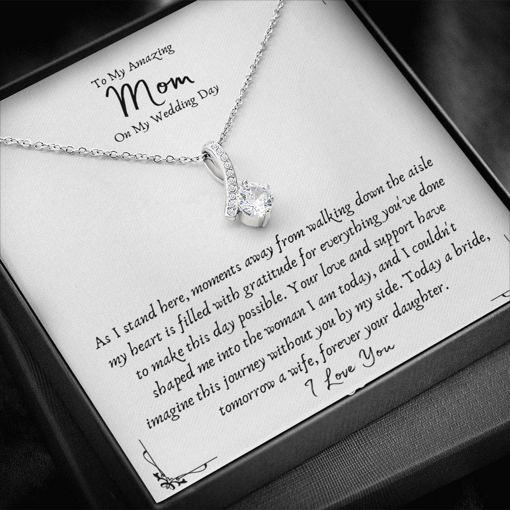 Mother Of The Bride Alluring Beauty Pendant Gift Necklace From Daughter - Wedding Gifts From Bride