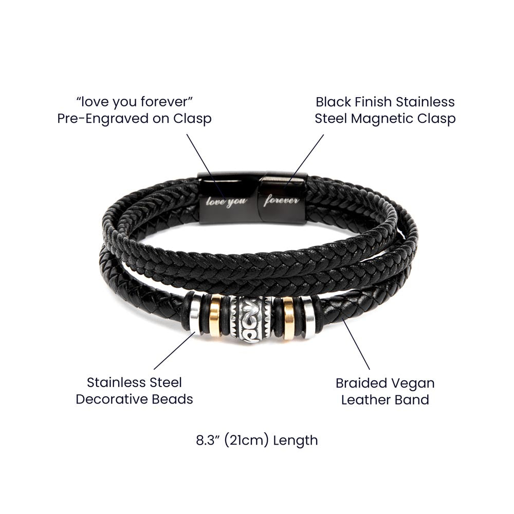 Engraved Amazing Son Bracelet From Proud Mom