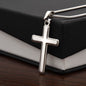To My Son Cross Necklace From Dad