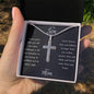 To My Son Cross Necklace From Mom