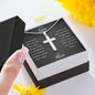 To My Son Cross Necklace From Mom