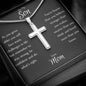 To My Son Cross Necklace From Mom