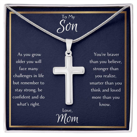 Son Cross Necklace From Mom