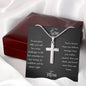To My Son Cross Necklace From Mom