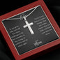To My Son Cross Necklace From Mom