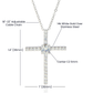 Radiant Cross Necklace for Daughter from Dad