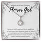 Flower Girl Proposal Pendant Necklace
