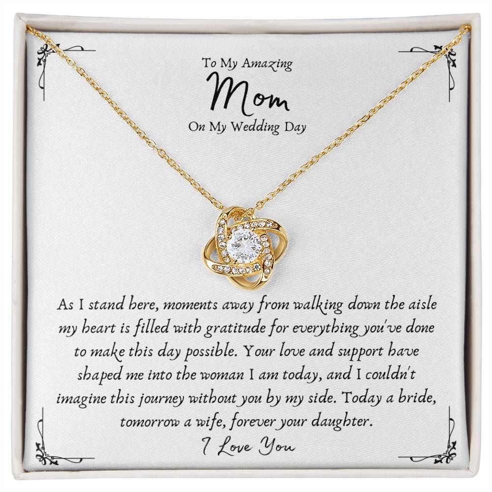 Mother Of The Bride Love Knot Pendant Gift Necklace From Daughter -  Wedding Gifts From Bride