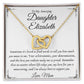 Personalized Interlocking Hearts Necklace for Daughter