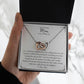 Mother Of The Bride Interlocking Hearts Gift Necklace From Daughter - Wedding Gifts From Bride