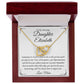 Personalized Interlocking Hearts Necklace for Daughter