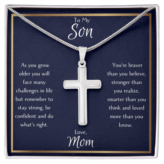 Son Cross Necklace From Mom